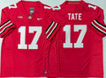 Men's Ohio State Buckeyes Carnell Tate Red Player Game Jersey