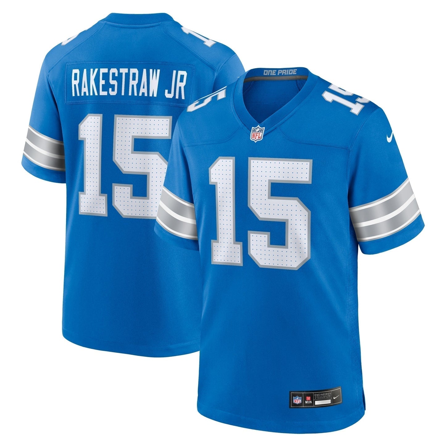 Ennis Rakestraw Jr. Detroit Lions  Team Game Jersey -  Blue