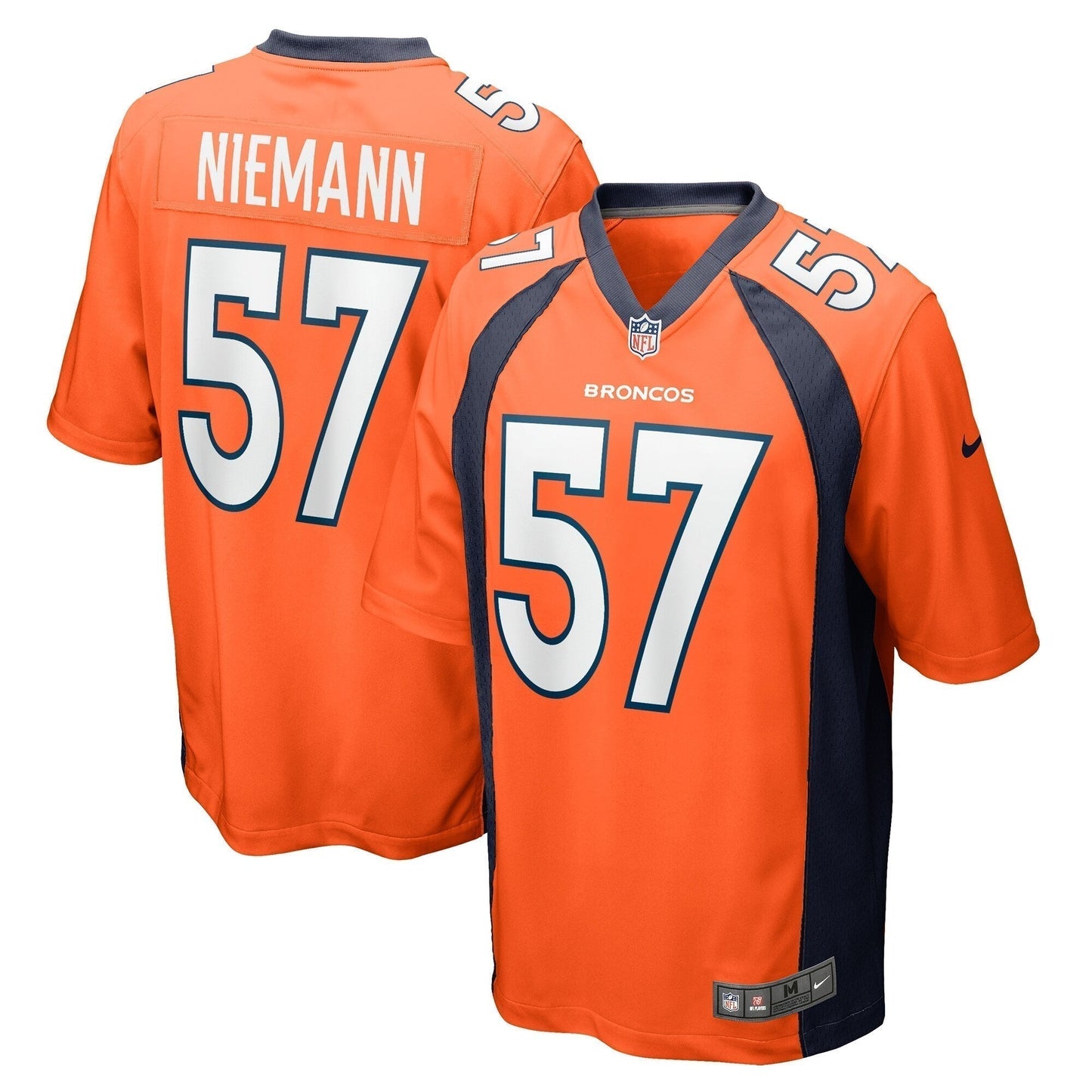 Ben Niemann Denver Broncos  Team Game Jersey -  Orange