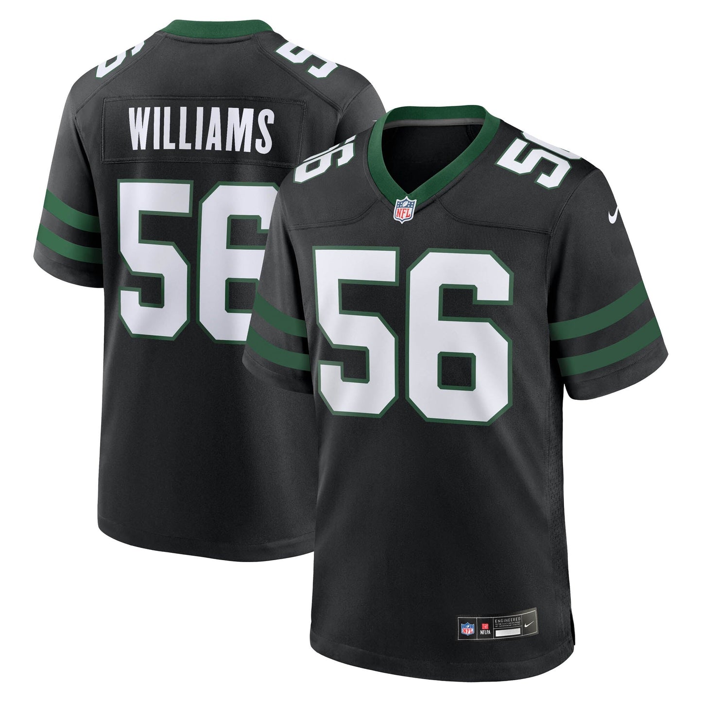 Quincy Williams New York Jets  Alternate Game Jersey - Legacy Black