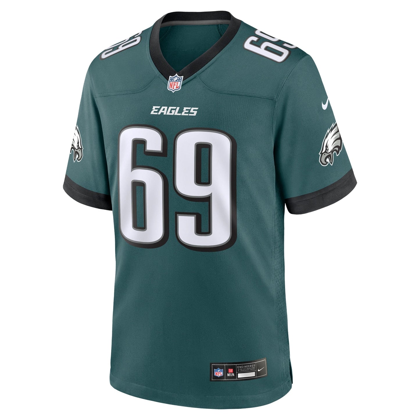 Landon Dickerson Philadelphia Eagles  Team Game Jersey - Midnight Green