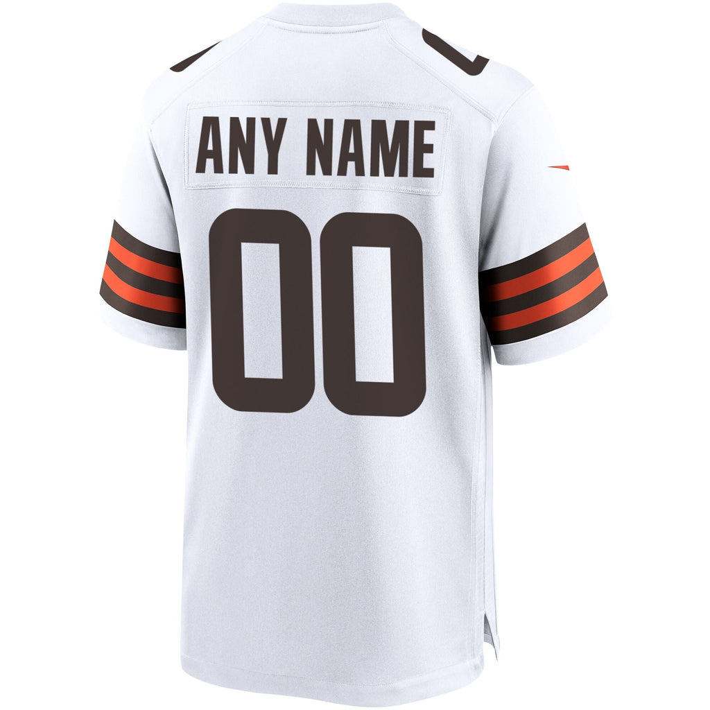 Cleveland Browns  Custom Game Jersey - White