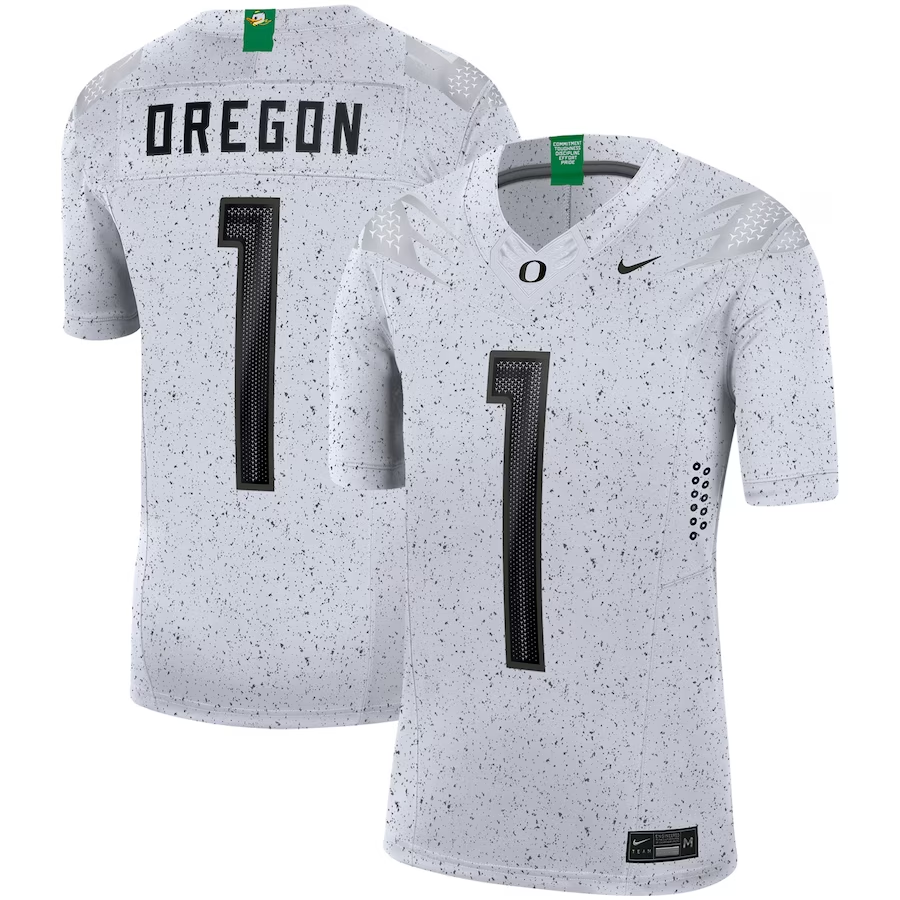Men's Oregon Ducks White Alternate Limited Jersey