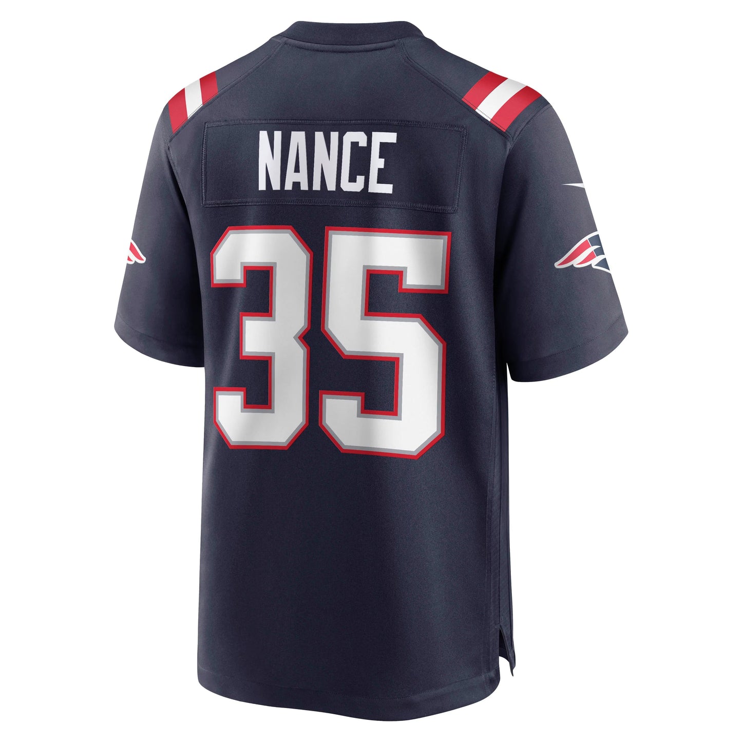 New England Patriots Jim Nance Navy Retired Player Jersey