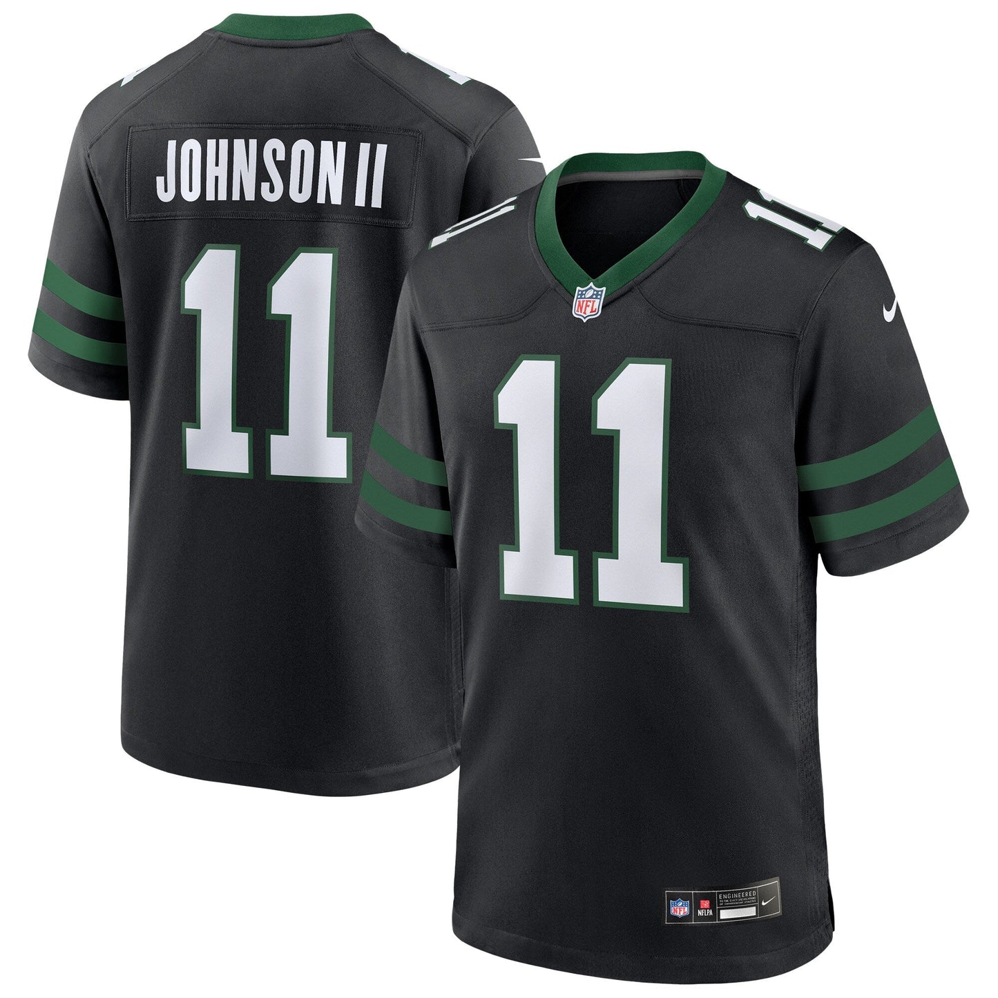 Jermaine Johnson II New York Jets  Alternate Game Jersey - Legacy Black