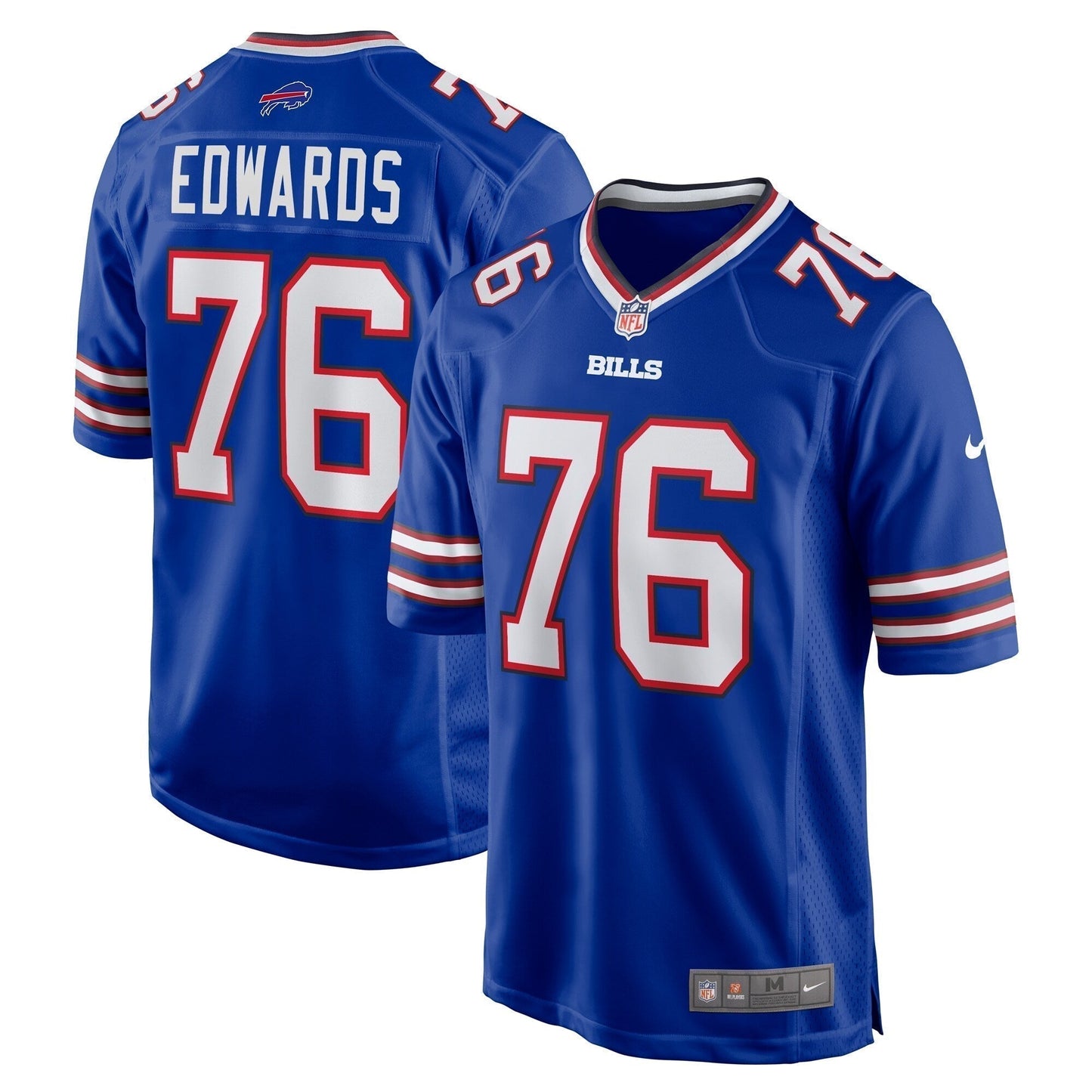 David Edwards Buffalo Bills Game Jersey - Royal