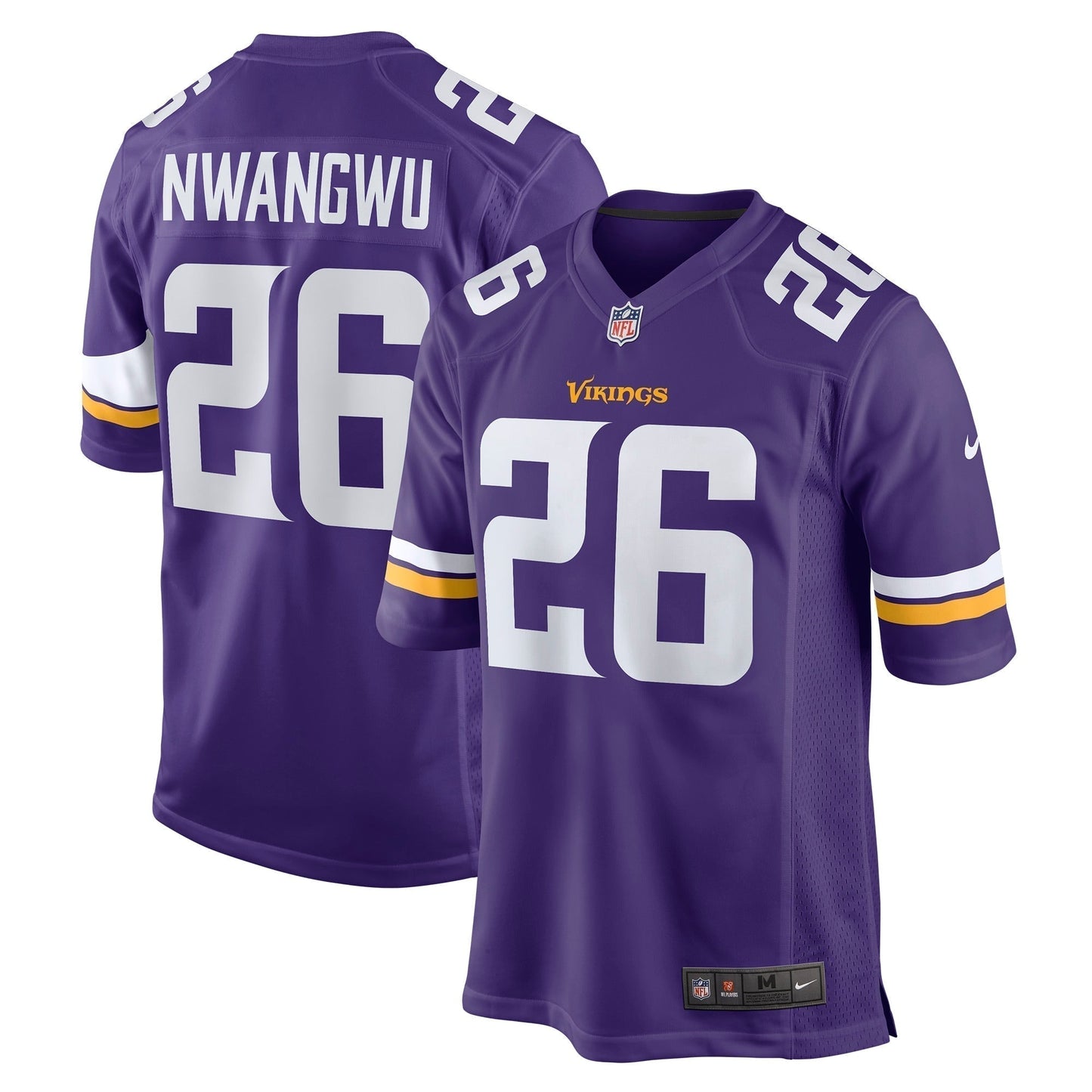 Kene Nwangwu Minnesota Vikings  Game Jersey - Purple