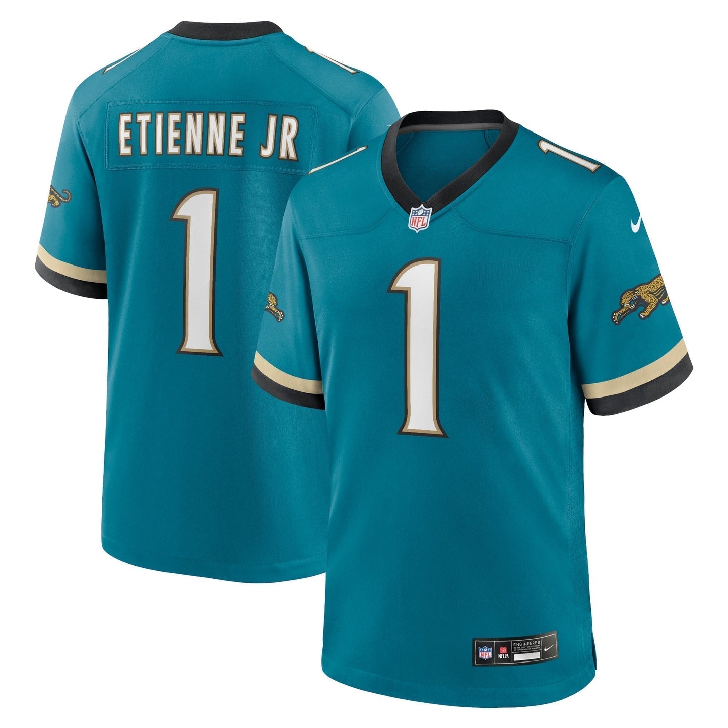 Travis Etienne Jr Jacksonville Jaguars  Prowler Throwback   Game Jersey - Teal