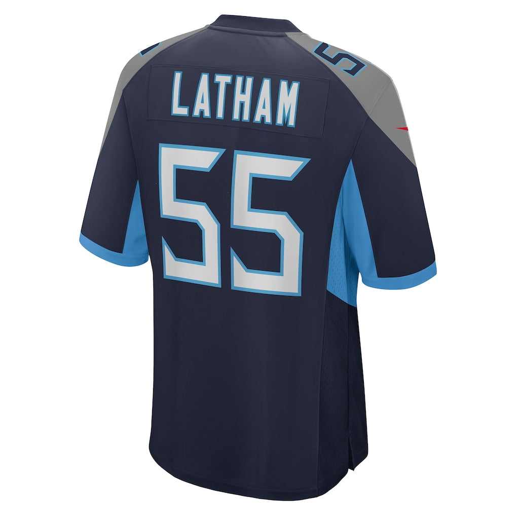 T.Titans  #55 JC Latham Navy Player Game Jersey