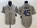 Men's New York Yankees Gerrit Cole #45 Gray Player Jersey1 Joint Edition