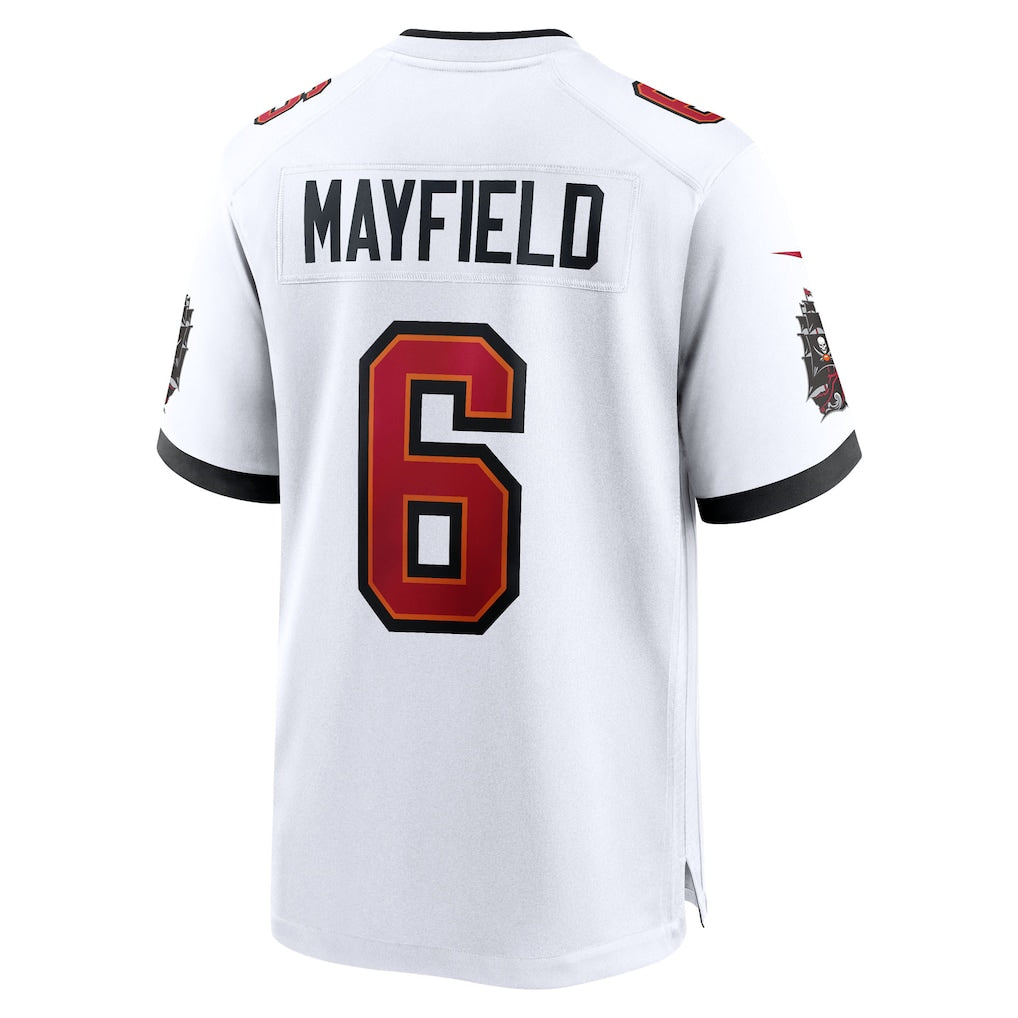 TB.Buccaneers #6 Baker Mayfield White 50th Season White Game Jersey