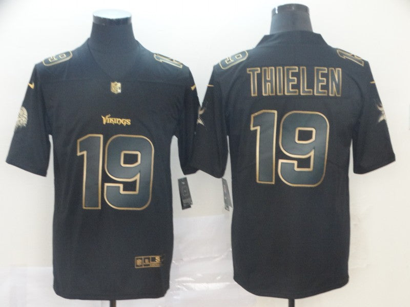 Men's Minnesota Vikings #19 Adam Thielen Black Game Jersey1