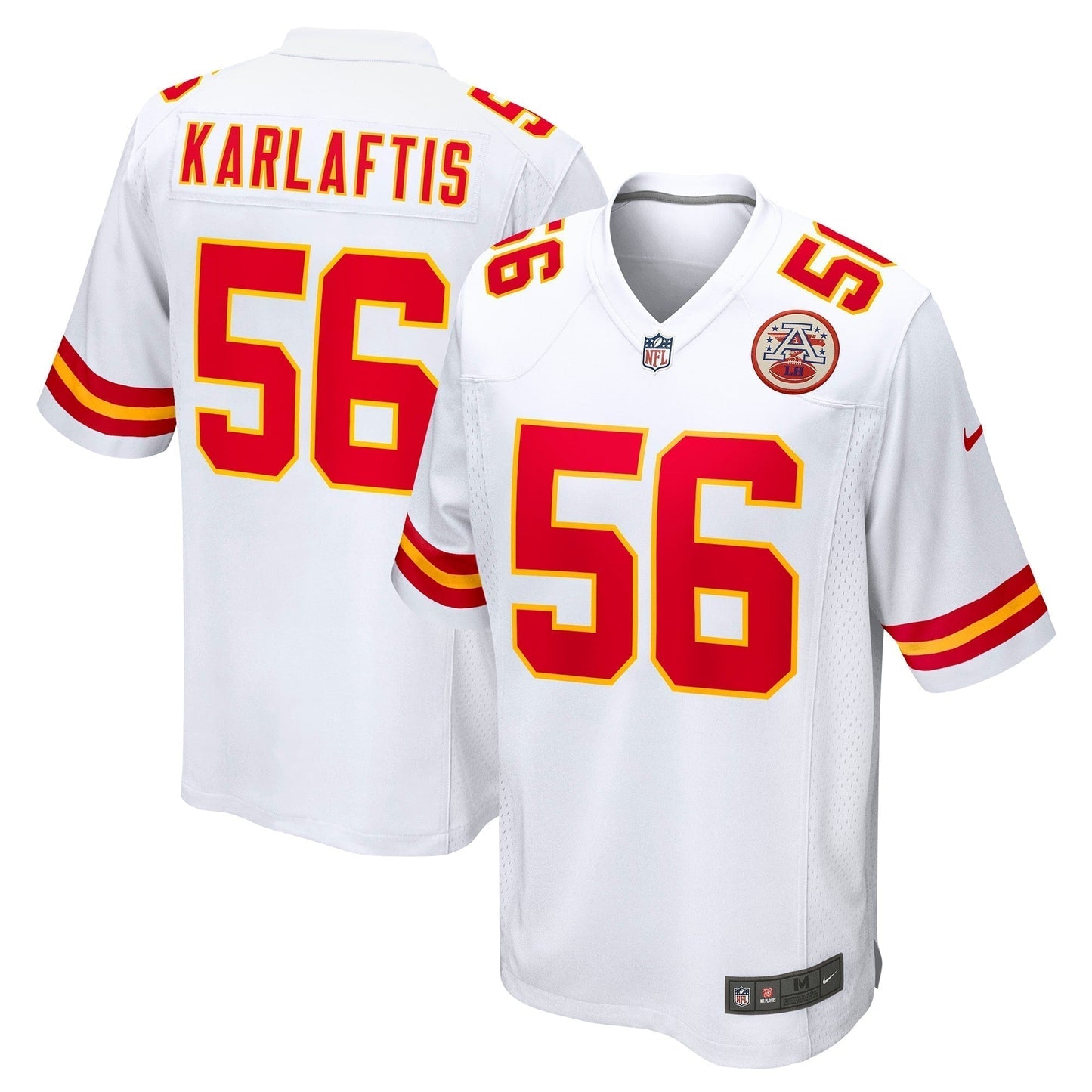 George Karlaftis Kansas City Chiefs  Away Game   Jersey - White