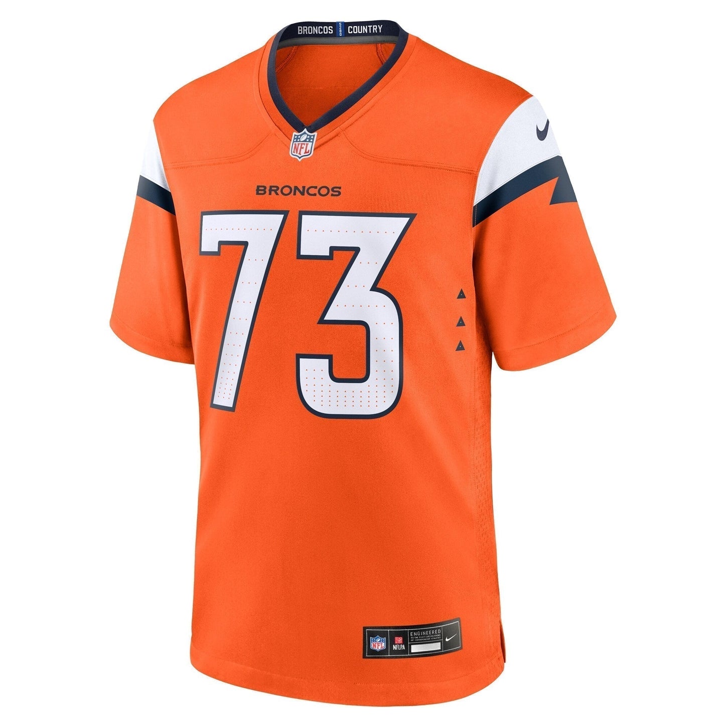 Frank Crum Denver Broncos  Team Game Jersey -  Orange