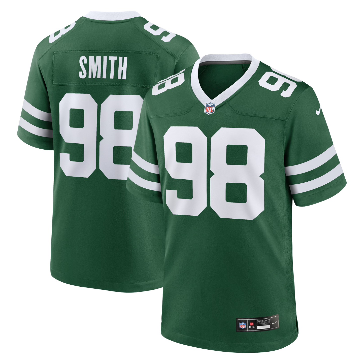 New York Jets Mazi Smith Legacy Green Team Game Jersey