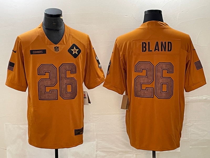 Men's Dallas Cowboys DaRon Bland Brown 2023 Salute To Service Retired Player Limited Jersey