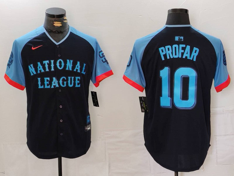 Men's National League Jurickson Profar Navy 2024 MLB All-Star Game Limited Player Jersey
