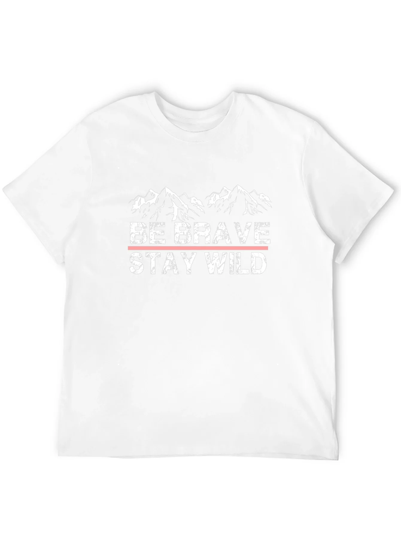Be Brave Stay Wild Black Graphic T-Shirt