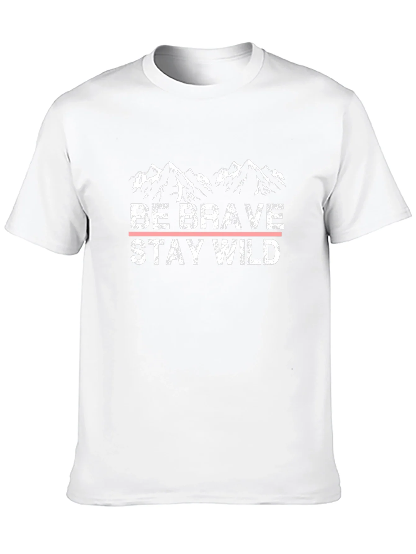 Be Brave Stay Wild Black Graphic T-Shirt