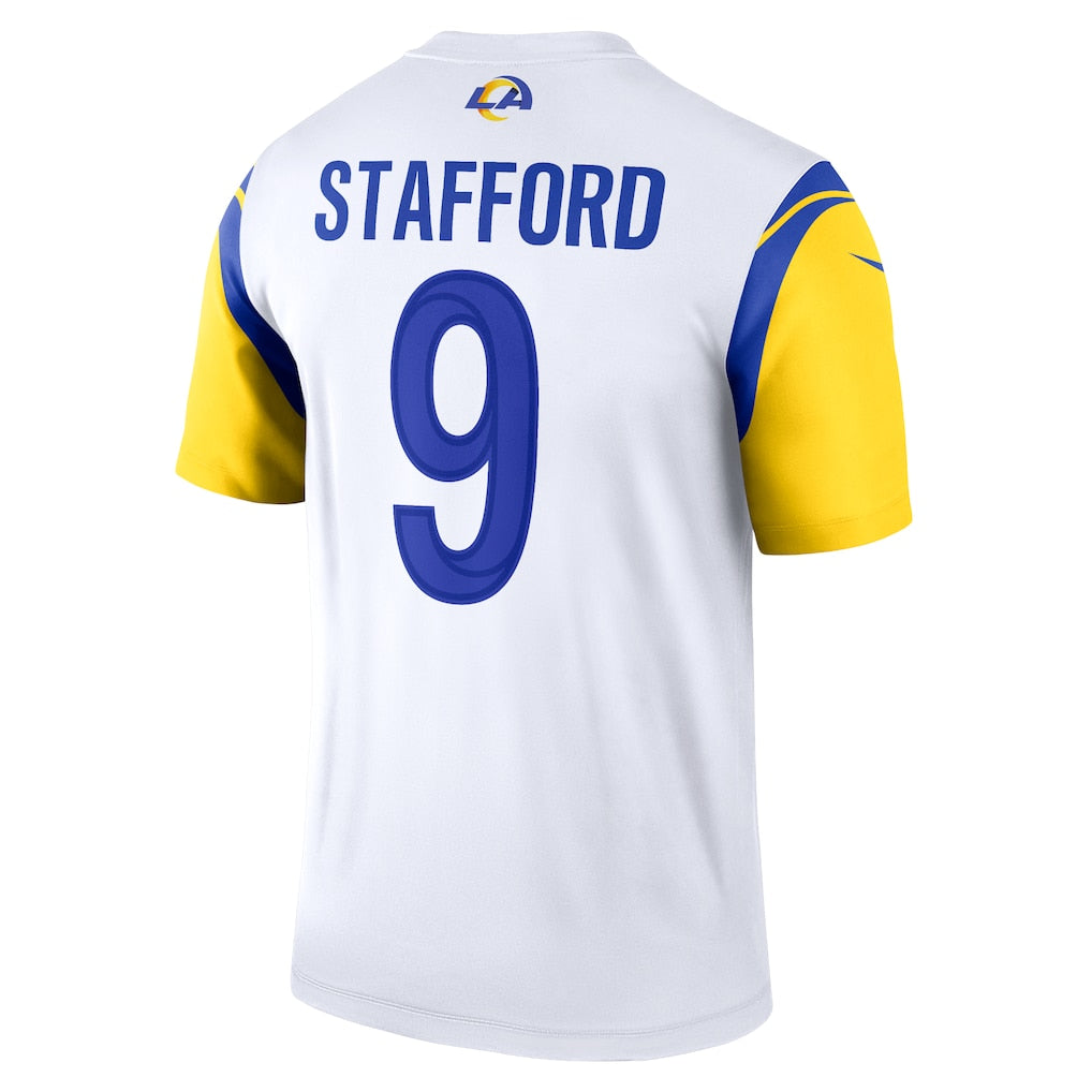 LA.Rams #9 Matthew Stafford White Legend Player Performance Top Jersey