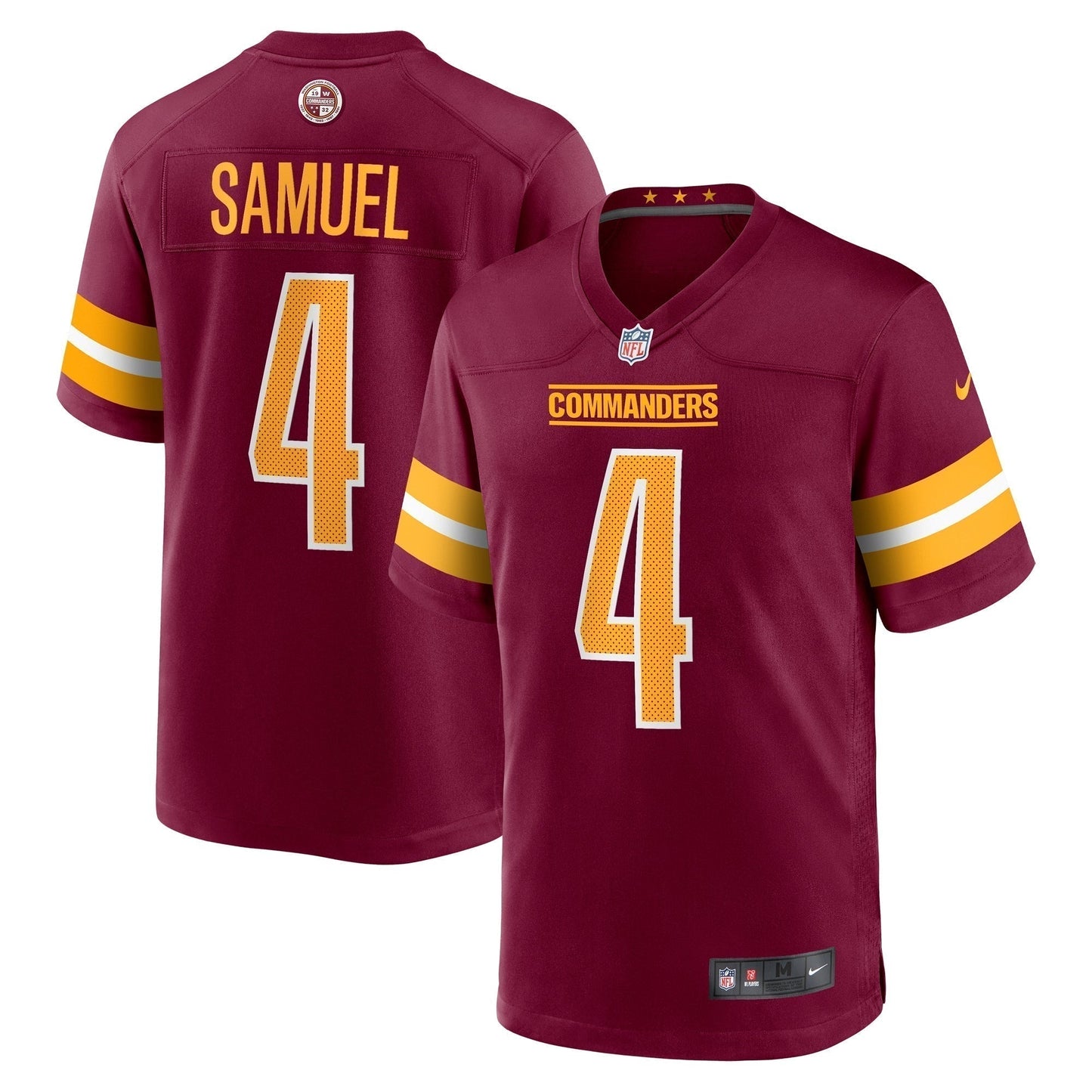 Curtis Samuel Washington Commanders  Game   Jersey - Burgundy