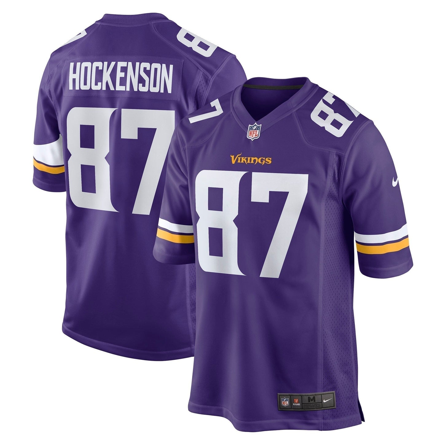 T.J. Hockenson Minnesota Vikings  Game   Jersey - Purple