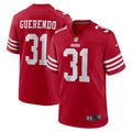 San Francisco 49ers Isaac Guerendo Scarlet Game Jersey