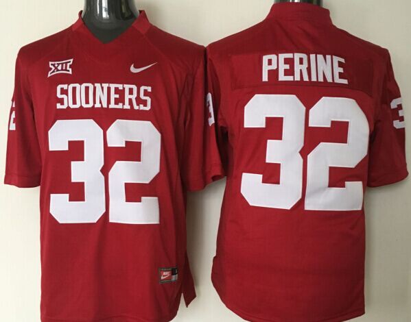 Men's Oklahoma Sooners Samaje Perine Crimson Player Jersey