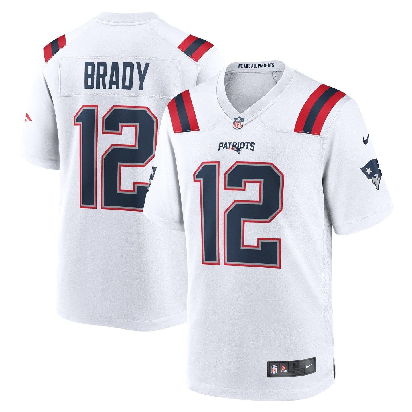 Tom Brady New England Patriots  Retired Game Jersey - White