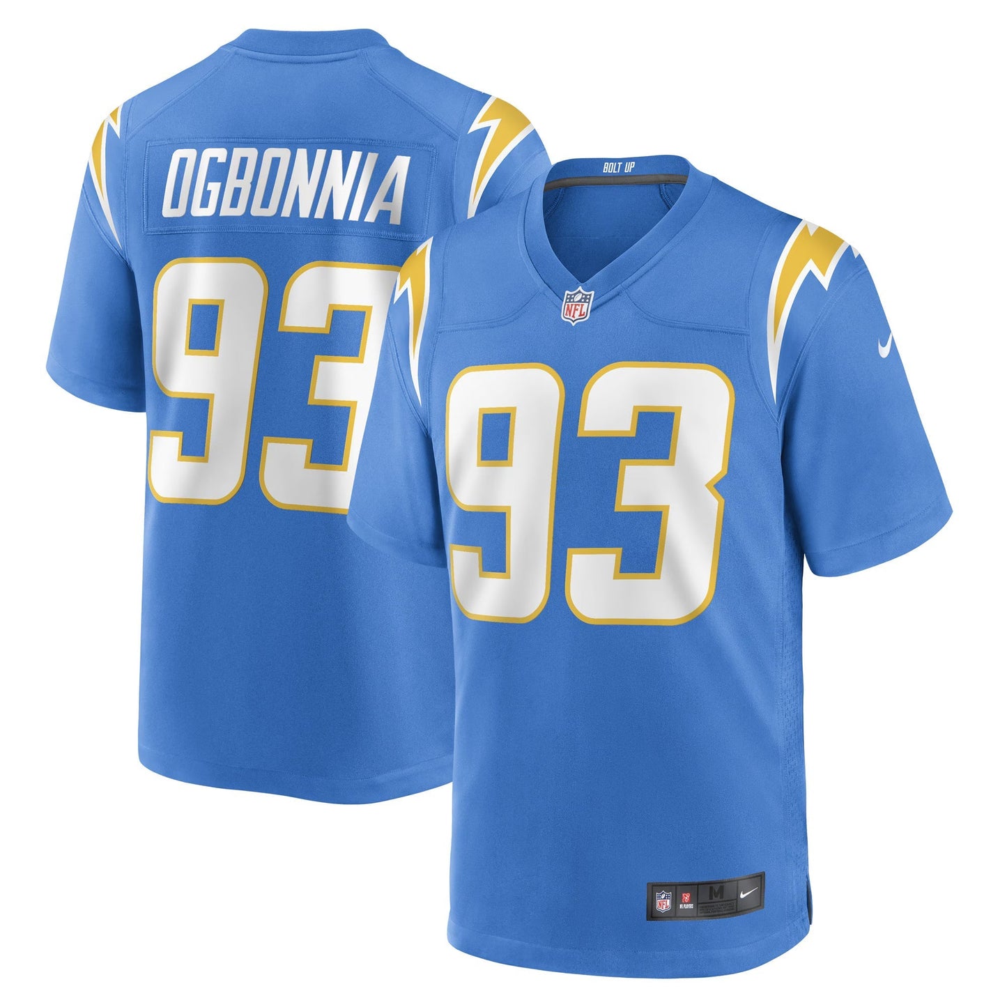 Los Angeles Chargers Otito Ogbonnia Powder Blue Game Player Jersey