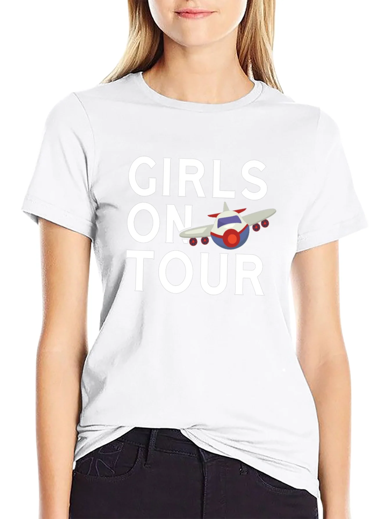 Girls on Tour T-Shirt | Airplane Design