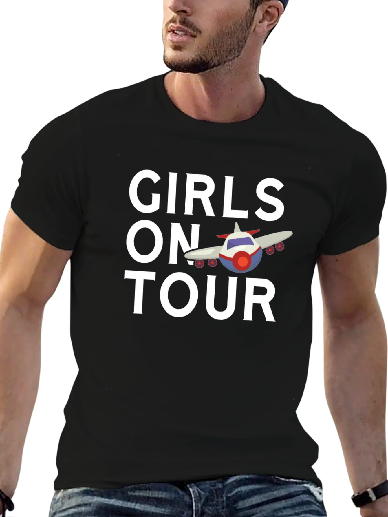 Girls on Tour T-Shirt | Airplane Design