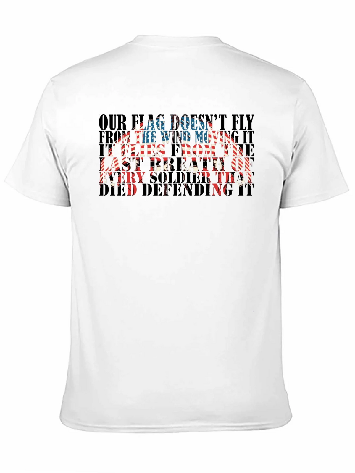 Patriotic US Flag Soldier T-Shirt