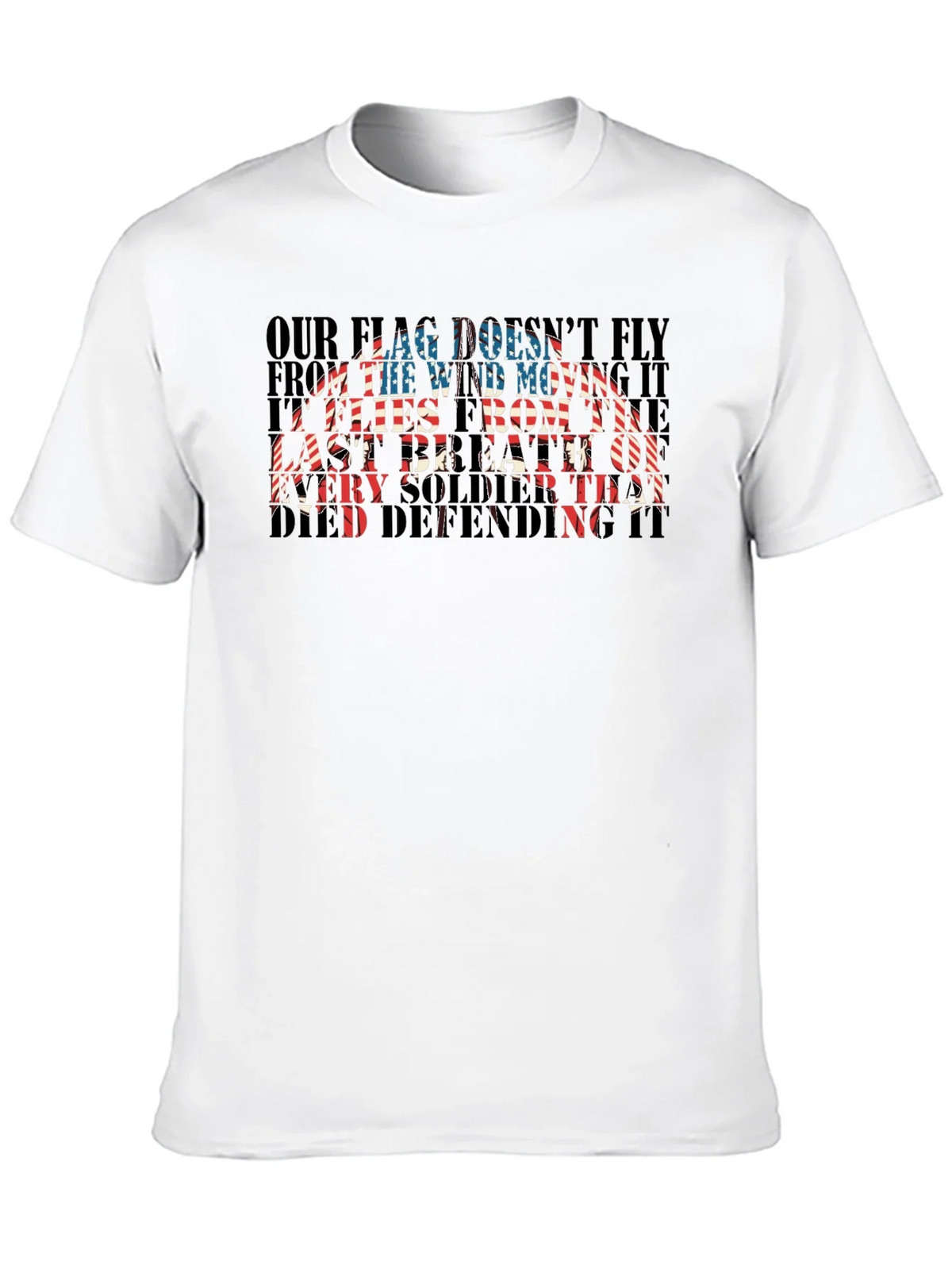 Patriotic US Flag Soldier T-Shirt