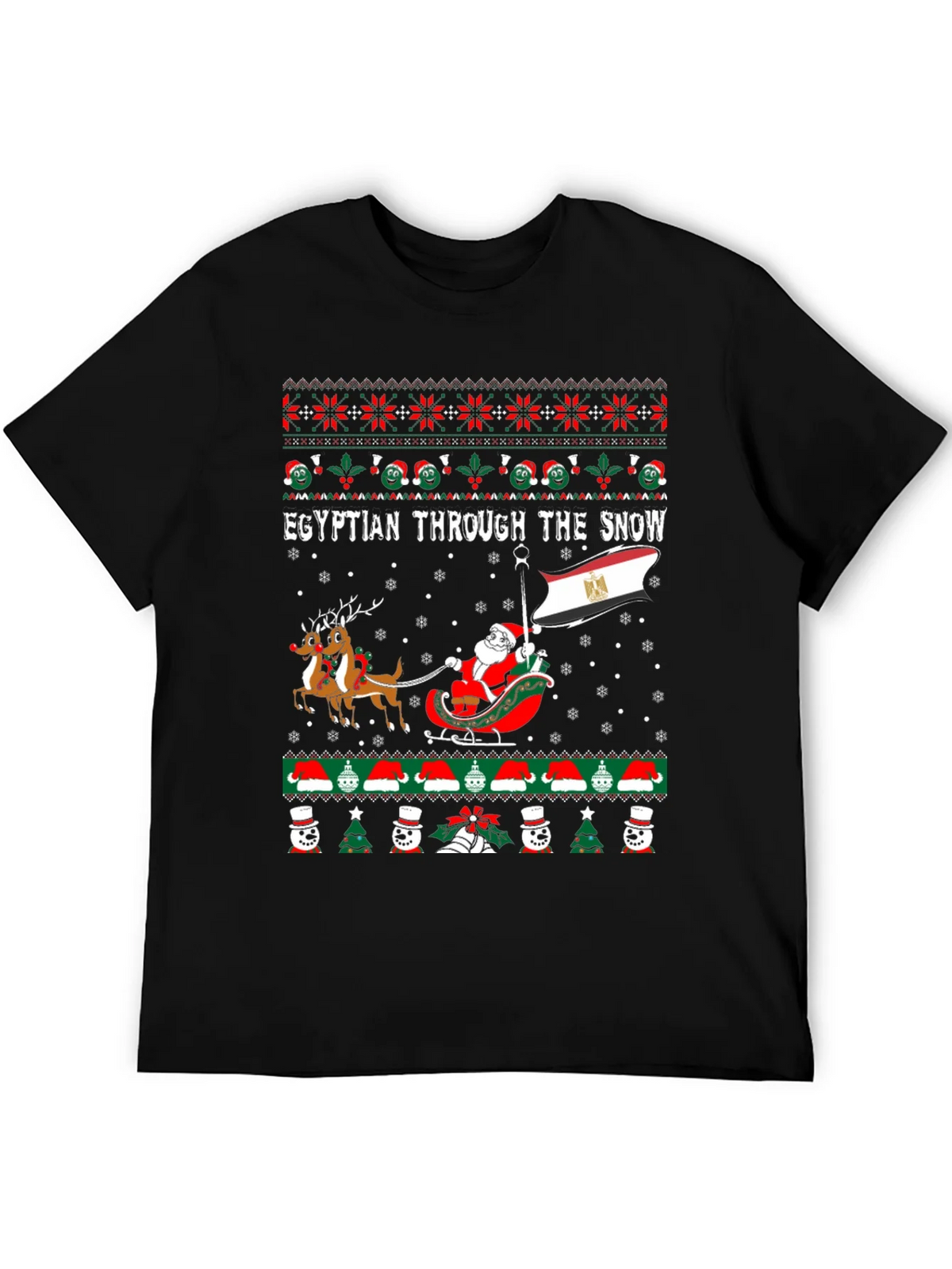 Egyptian Through the Snow Christmas T-Shirt