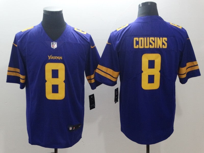 Men's Minnesota Vikings Kirk Cousins  Jersey -  Purple