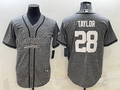 Men's Indianapolis Colts Jonathan Taylor Gray Game Jersey Joint Edition