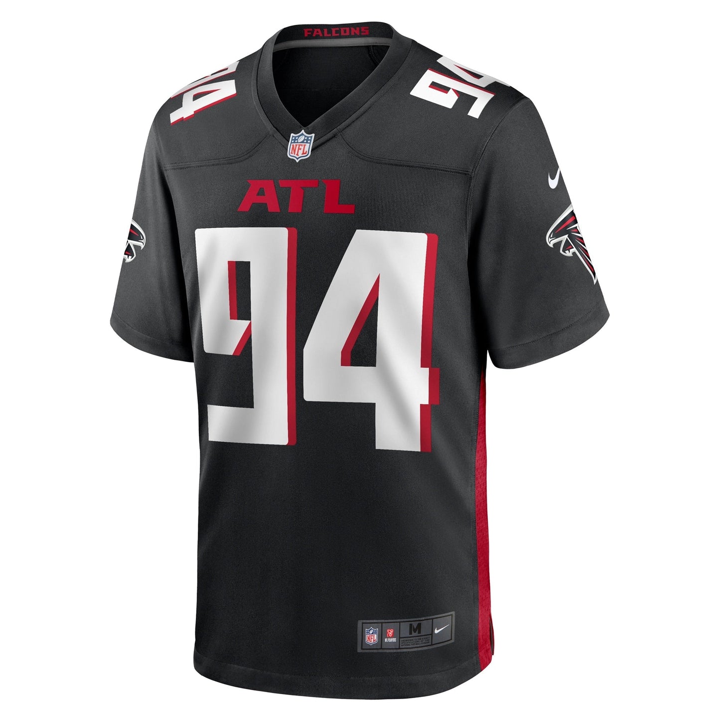 Albert Huggins Atlanta Falcons  Team Game Jersey -  Black