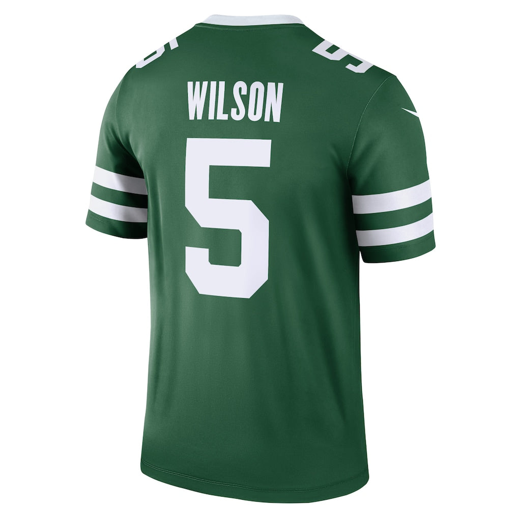 NY.Jets #5 Garrett Wilson Green Legend Player Performance Top Jersey
