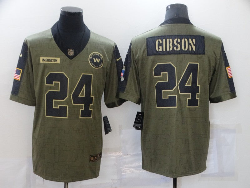 Men's Washington Commanders Antonio Gibson Brown Game Jersey