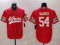 Men's San Francisco 49ers Fred Warner #54 Scarlet Game Player Jersey1
