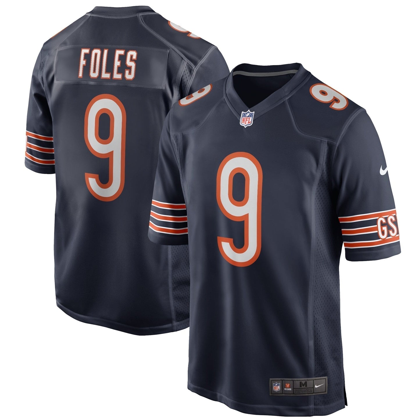 Nick Foles Chicago Bears  Game   Jersey - Navy