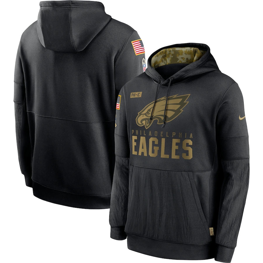Men's Philadelphia Eagles 2020 Salute to Service Hoodie Black