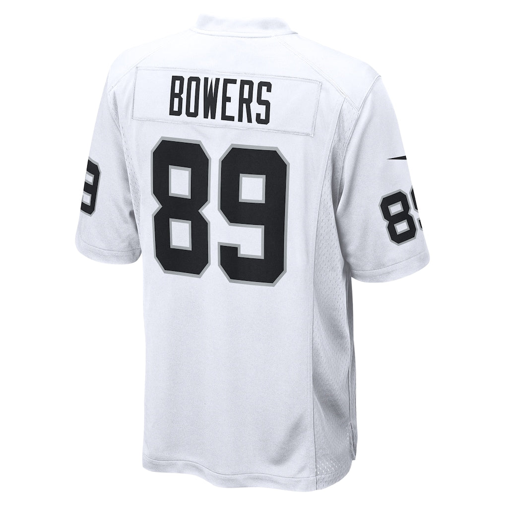 LV.Raiders #89 Brock Bowers White Game Jersey