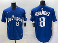 Men's Los Angeles Dodgers Enrique Hernandez #8 Royal Alternate Game Jersey