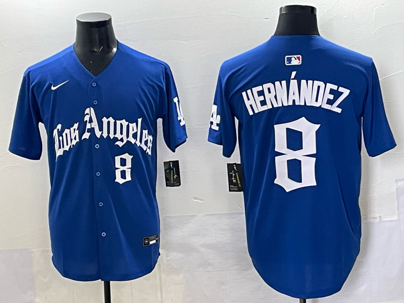 Men's Los Angeles Dodgers Enrique Hernandez Royal Alternate Game Jersey