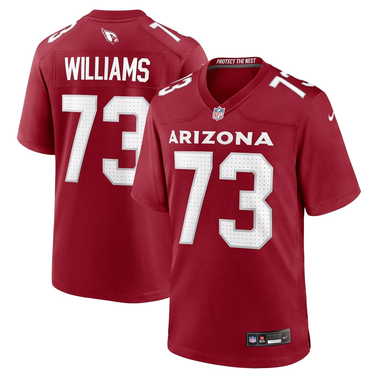 Jonah Williams Arizona Cardinals  Team Game Jersey -  Cardinal
