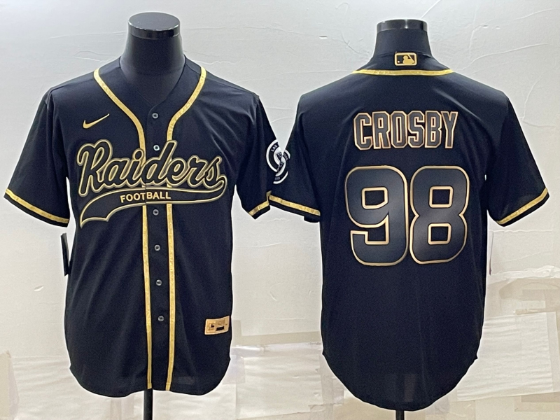 Men's Las Vegas Raiders Maxx Crosby Black Player Jersey Joint Edition