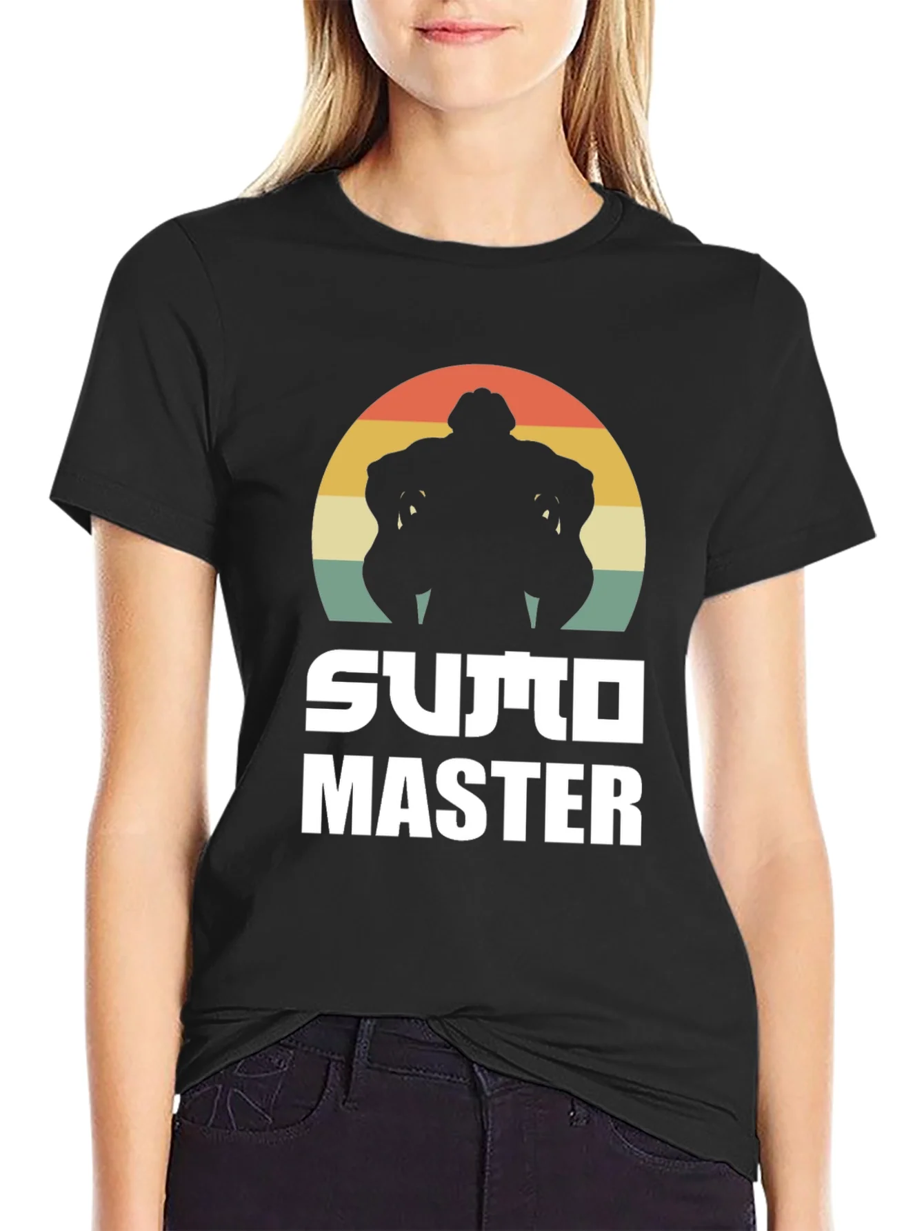 Sumo Master Graphic Tee - Retro Wrestler T-Shirt