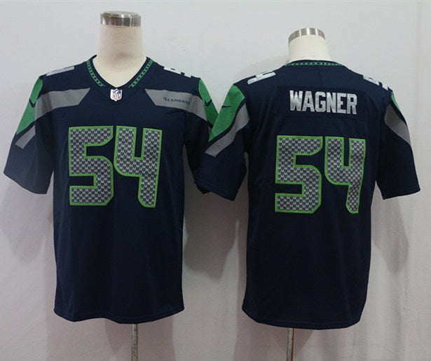 Men's Seattle Seahawks Bobby Wagner Navy Game Team Jersey